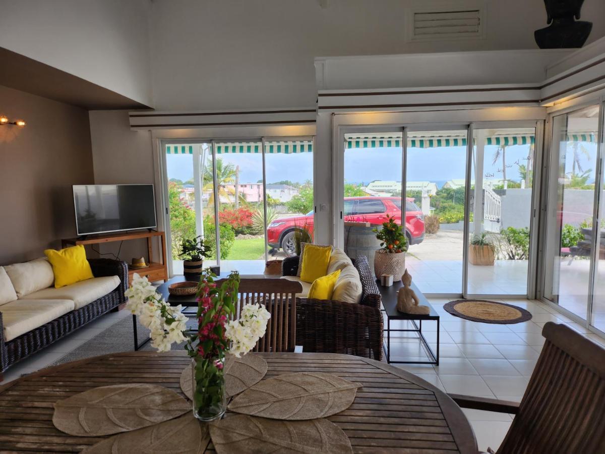 Villa 6-10 Pers, Vue Mer, Piscine Privee, Plage A Pieds Le Gosier  Kültér fotó