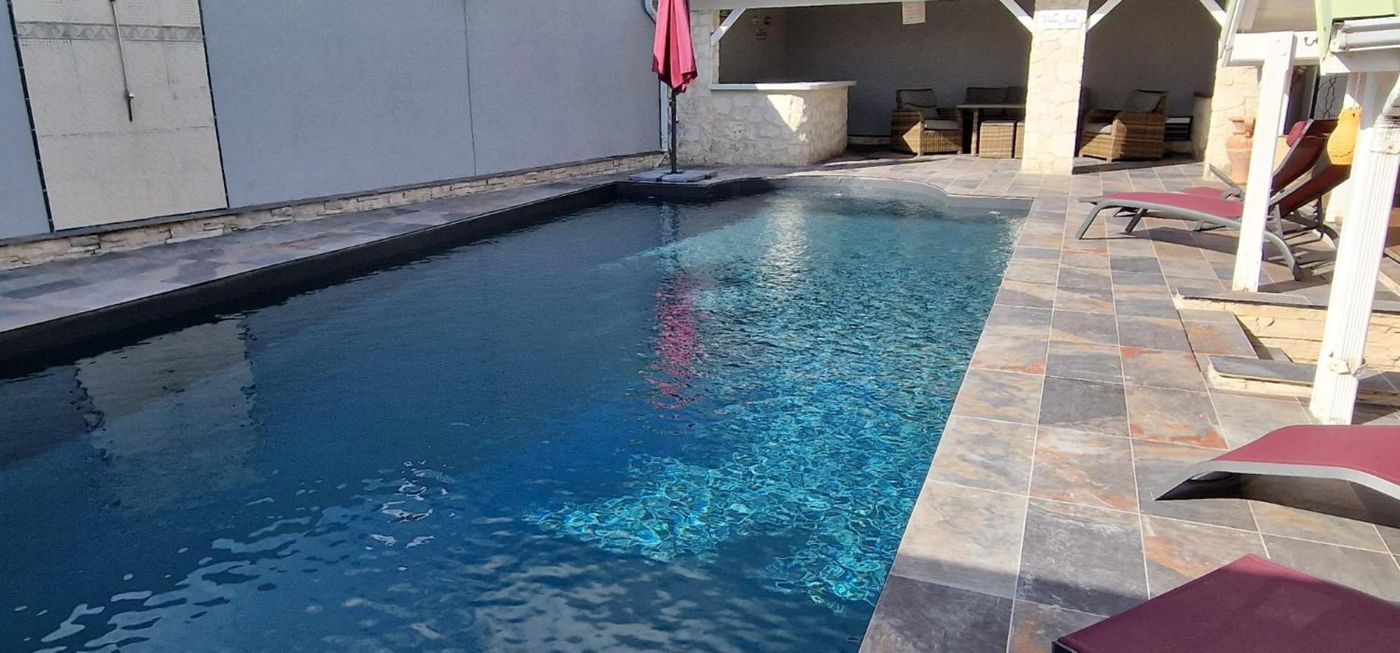 Villa 6-10 Pers, Vue Mer, Piscine Privee, Plage A Pieds Le Gosier  Kültér fotó