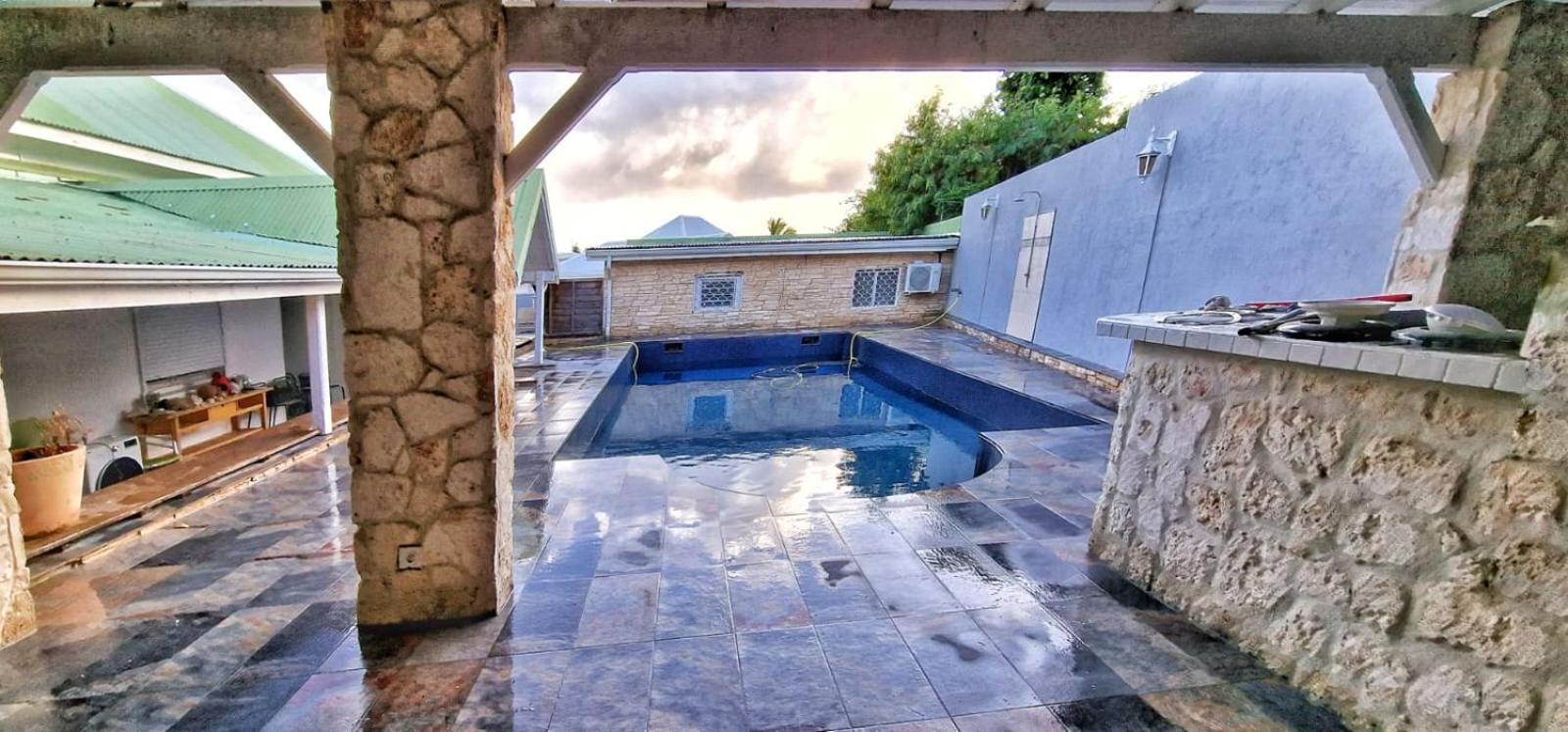 Villa 6-10 Pers, Vue Mer, Piscine Privee, Plage A Pieds Le Gosier  Kültér fotó