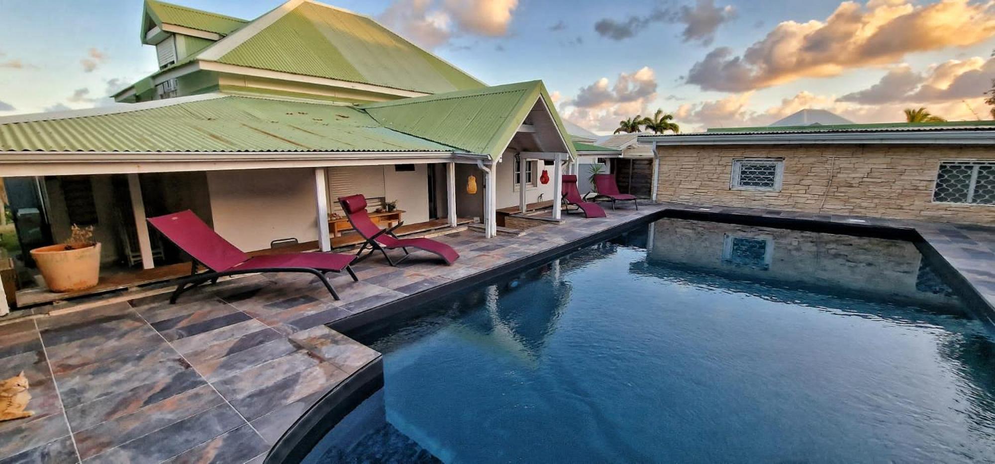Villa 6-10 Pers, Vue Mer, Piscine Privee, Plage A Pieds Le Gosier  Kültér fotó
